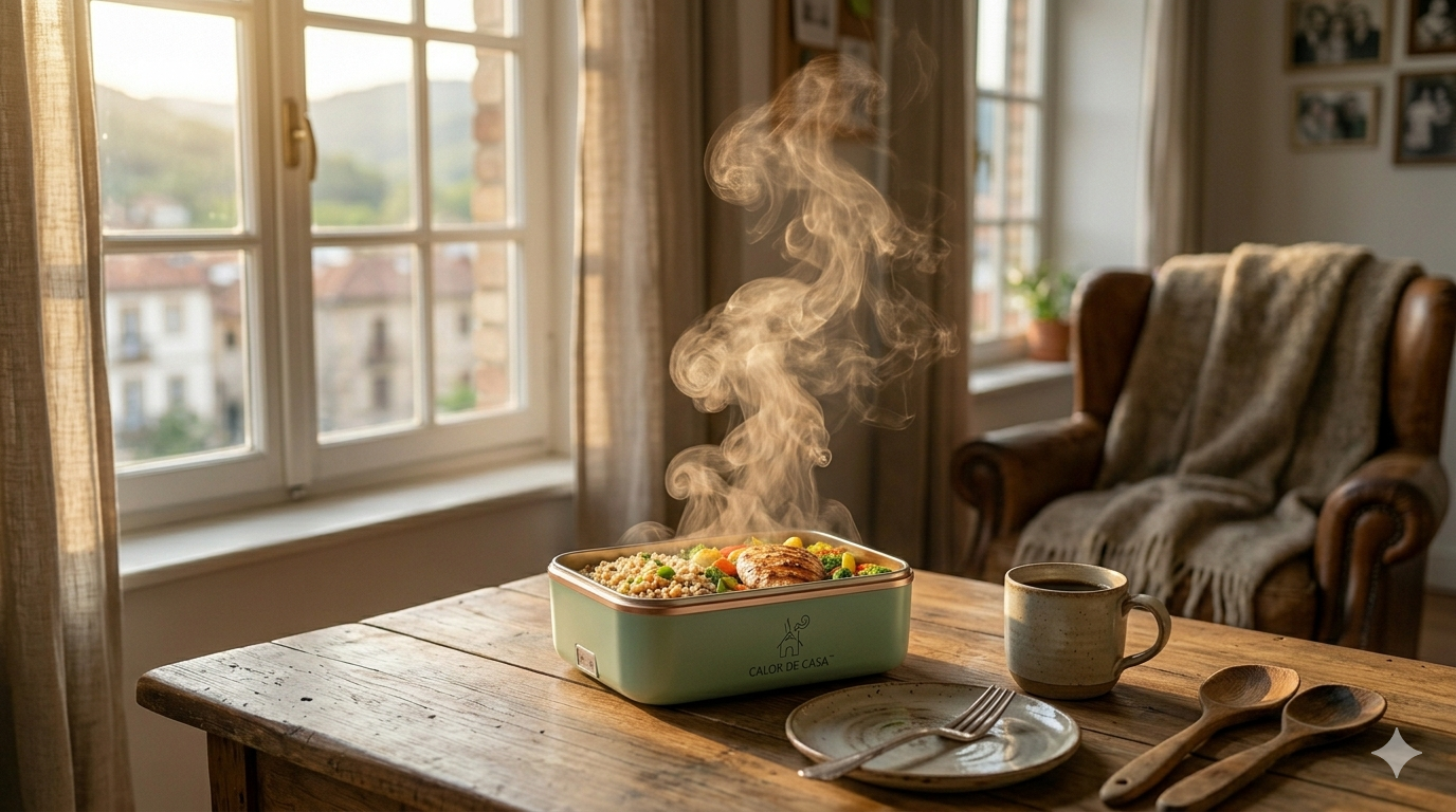 Fiambrera Eléctrica Portátil \ Comida caliente en cualquier lugar.